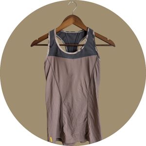 Lole Women's Tan and Gray Tank Top - Small